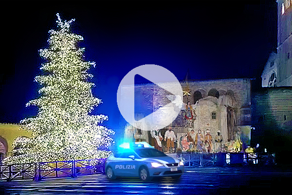 natale polizia video