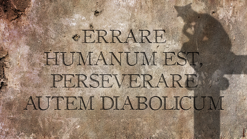 errare humanum 